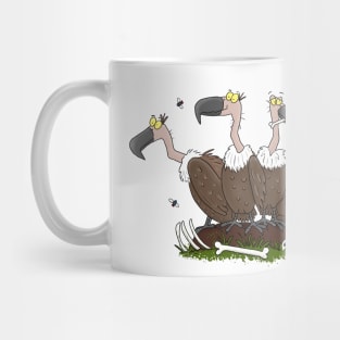 Funny vultures humour cartoon Mug